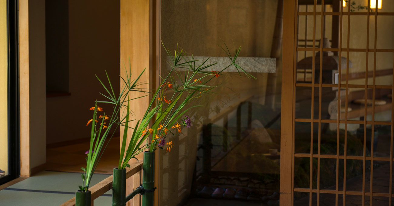 季節の花を楽しむ湯郷温泉旅館 季譜の里