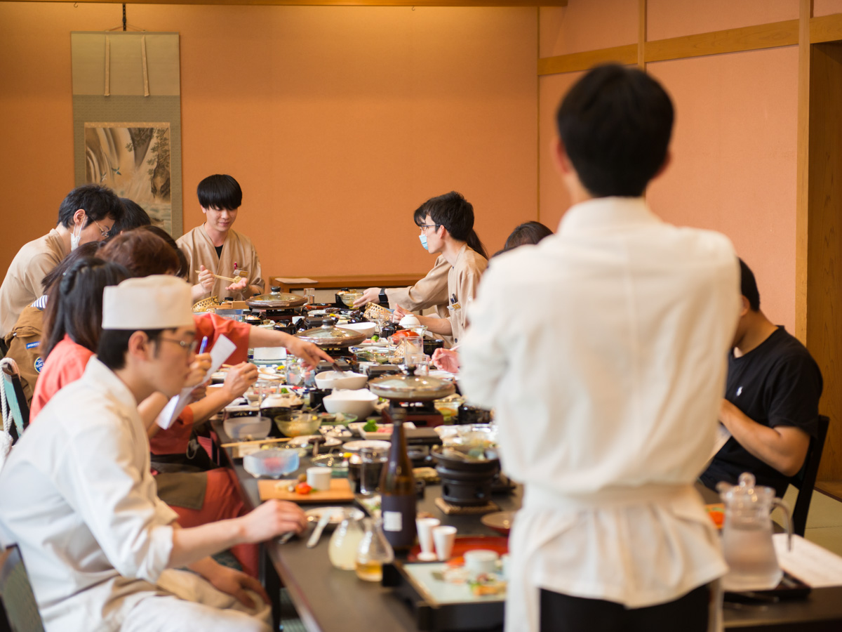 夏料理の試食勉強会を行いました 岡山 湯郷温泉の旅館 季譜の里